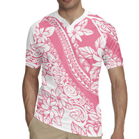 Polynesian Tiare Flower Pink Pastel Vibes Rugby Jersey LT14 - Polynesian Pride