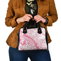 Polynesian Tiare Flower Pink Pastel Vibes Shoulder Handbag LT14 - Polynesian Pride