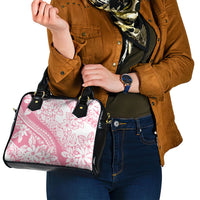 Polynesian Tiare Flower Pink Pastel Vibes Shoulder Handbag LT14 - Polynesian Pride