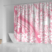 Polynesian Tiare Flower Pink Pastel Vibes Shower Curtain LT14 - Polynesian Pride