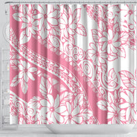Polynesian Tiare Flower Pink Pastel Vibes Shower Curtain LT14 - Polynesian Pride