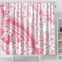 Polynesian Tiare Flower Pink Pastel Vibes Shower Curtain LT14 - Polynesian Pride