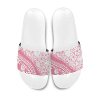 Polynesian Tiare Flower Pink Pastel Vibes Slide Sandals LT14 Pink - Polynesian Pride