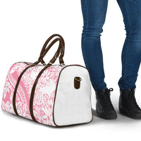 Polynesian Tiare Flower Pink Pastel Vibes Travel Bag LT14 - Polynesian Pride