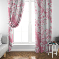 Polynesian Tiare Flower Pink Pastel Vibes Window Curtain LT14 - Polynesian Pride
