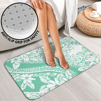 Polynesian Tiare Flower Cyan Pastel Vibes Bathroom Set LT14 - Polynesian Pride