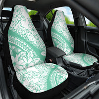 Polynesian Tiare Flower Cyan Pastel Vibes Car Seat Cover LT14 One Size Cyan - Polynesian Pride