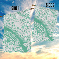 Polynesian Tiare Flower Cyan Pastel Vibes Garden Flag LT14 - Polynesian Pride