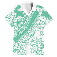 Polynesian Tiare Flower Cyan Pastel Vibes Hawaiian Shirt LT14 Cyan - Polynesian Pride