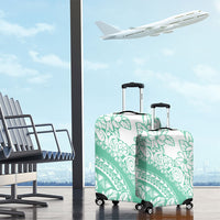 Polynesian Tiare Flower Cyan Pastel Vibes Luggage Cover LT14 - Polynesian Pride