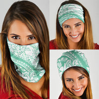 Polynesian Tiare Flower Cyan Pastel Vibes Neck Gaiter LT14 - Polynesian Pride