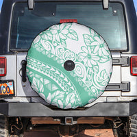 Polynesian Tiare Flower Cyan Pastel Vibes Spare Tire Cover LT14 Cyan - Polynesian Pride