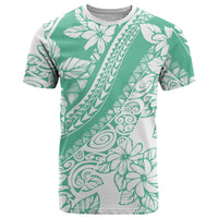 Polynesian Tiare Flower Cyan Pastel Vibes T Shirt LT14 Cyan - Polynesian Pride