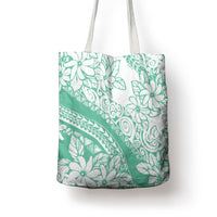 Polynesian Tiare Flower Cyan Pastel Vibes Tote Bag LT14 - Polynesian Pride