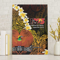 Papua New Guinea 1975 Canvas Wall Art Create Our History Inspire Our Future LT14 Without Frame Black - Polynesian Pride