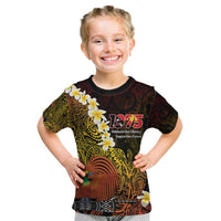 Papua New Guinea 1975 Kid T Shirt Create Our History Inspire Our Future LT14 Black - Polynesian Pride