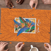 Aloha Hawaii Pua Manu Puzzle Hawaiian Bird of Paradise Flowers Stylized Stamp LT14 - Polynesian Pride