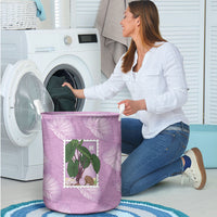 Aloha Hawaii Kalo Laundry Basket Hawaiian Taro Leaves Stylized Stamp LT14 - Polynesian Pride