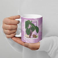 Aloha Hawaii Kalo Ceramic Mug Hawaiian Taro Leaves Stylized Stamp LT14 - Polynesian Pride