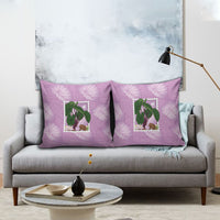 Aloha Hawaii Kalo Pillow Cover Hawaiian Taro Leaves Stylized Stamp LT14 - Polynesian Pride