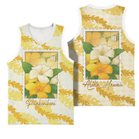 Aloha Hawaii Puakenikeni Basketball Jersey Hawaiian Lei Palaka Motifs Stylized Stamp LT14 - Polynesian Pride