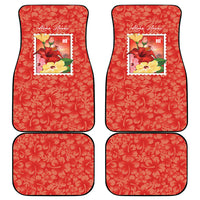 Aloha Hawaii Pua Aloalo Car Mats Hawaiian Hibiscus Flowers Stylized Stamp LT14 - Polynesian Pride
