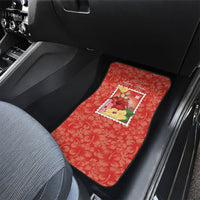 Aloha Hawaii Pua Aloalo Car Mats Hawaiian Hibiscus Flowers Stylized Stamp LT14 - Polynesian Pride