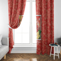 Aloha Hawaii Pua Aloalo Window Curtain Hawaiian Hibiscus Flowers Stylized Stamp LT14 - Polynesian Pride