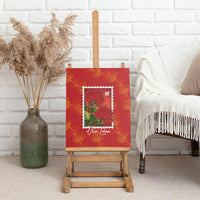 Aloha Hawaii Ohia Lehua Canvas Wall Art Hawaiian Lei Stylized Stamp LT14 - Polynesian Pride