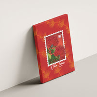 Aloha Hawaii Ohia Lehua Canvas Wall Art Hawaiian Lei Stylized Stamp LT14 - Polynesian Pride