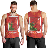 Aloha Hawaii Ohia Lehua Men Tank Top Hawaiian Lei Stylized Stamp LT14 - Polynesian Pride