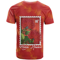 Aloha Hawaii Ohia Lehua T Shirt Hawaiian Lei Stylized Stamp LT14 - Polynesian Pride