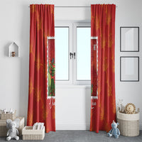 Aloha Hawaii Ohia Lehua Window Curtain Hawaiian Lei Stylized Stamp LT14 - Polynesian Pride