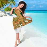 Custom Fiji And Australia Rugby Sarong Fijian Palm Tree Mix Aussie Kangaroo