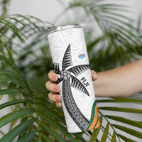Fiji And Australia Rugby Skinny Tumbler Fijian Palm Tree Mix Aussie Kangaroo