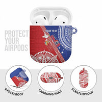 Tonga and Samoa Rugby Custom AirPods Case Ikale Tahi Manu Samoa Together LT14 - Polynesian Pride