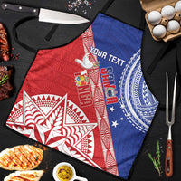 Tonga and Samoa Rugby Custom Apron Ikale Tahi Manu Samoa Together LT14 Red - Polynesian Pride