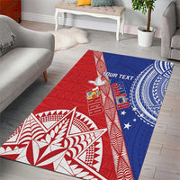 Tonga and Samoa Rugby Custom Area Rug Ikale Tahi Manu Samoa Together - Polynesian Pride