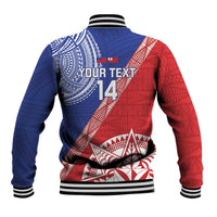 Tonga and Samoa Rugby Custom Baseball Jacket Ikale Tahi Manu Samoa Together LT14 - Polynesian Pride