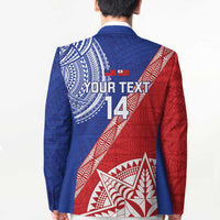 Tonga and Samoa Rugby Custom Blazer Ikale Tahi Manu Samoa Together - Polynesian Pride