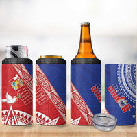 Tonga and Samoa Rugby 4 in 1 Can Cooler Tumbler Ikale Tahi Manu Samoa Together LT14 - Polynesian Pride