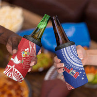 Tonga and Samoa Rugby 4 in 1 Can Cooler Tumbler Ikale Tahi Manu Samoa Together LT14 - Polynesian Pride