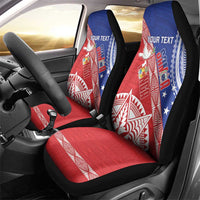 Tonga and Samoa Rugby Custom Car Seat Cover Ikale Tahi Manu Samoa Together - Polynesian Pride