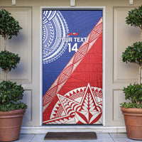 Tonga and Samoa Rugby Custom Door Cover Ikale Tahi Manu Samoa Together - Polynesian Pride