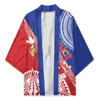 Tonga and Samoa Rugby Custom Kimono Ikale Tahi Manu Samoa Together - Polynesian Pride