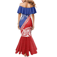 Tonga and Samoa Rugby Custom Mermaid Dress Ikale Tahi Manu Samoa Together LT14 - Polynesian Pride