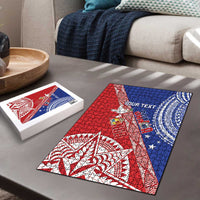 Tonga and Samoa Rugby Custom Puzzle Ikale Tahi Manu Samoa Together LT14 - Polynesian Pride