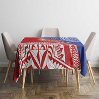 Tonga and Samoa Rugby Custom Tablecloth Ikale Tahi Manu Samoa Together LT14 - Polynesian Pride