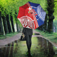 Tonga and Samoa Rugby Custom Umbrella Ikale Tahi Manu Samoa Together - Polynesian Pride