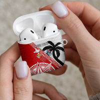 Fiji and Tonga Rugby Custom AirPods Case Flying Fijians Ikale Tahi Together Pacific LT14 - Polynesian Pride